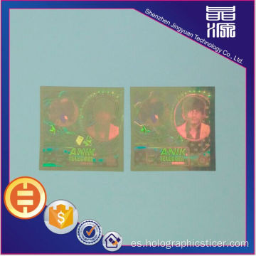 Etiqueta de seguridad de holograma anti-falsificación PET